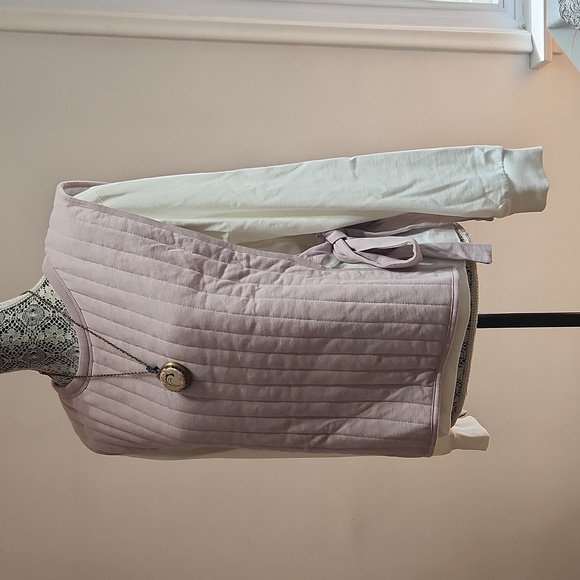 [M->XL] ZARA long sleeved shirt with a quilted vest - medium but can fit bigger - Picture 3 of 4